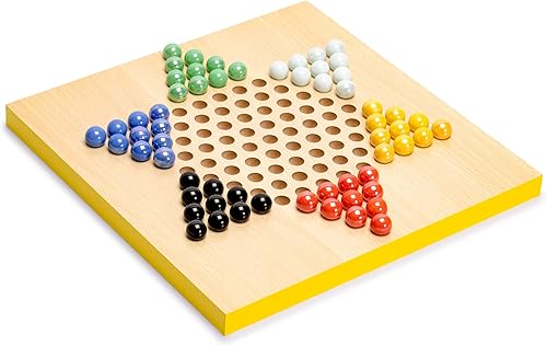 Miniatura 7 de Yellow Mountain Imports Classic Games Bundle - Serpientes y escaleras de madera reversibles 2 en 1, juego de Ludo (11.3 pulgadas) y Ludo reversible