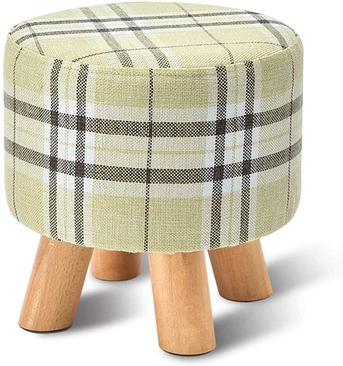 Reposapiés de madera maciza con almacenamiento y asiento pequeño para salón