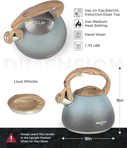 Vista 79 de Pava de té Poliviar, Black Ti Negro Ti