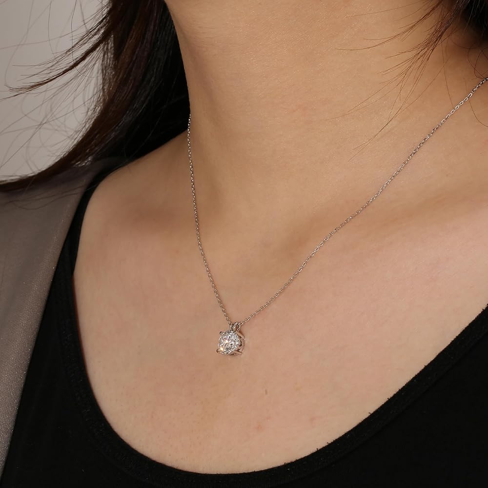 kネックレス　レディース　モアサナイト　人気　シンプル　ダイヤモンド　18kwg lネックレス レディース モアサナイト 18k 人気 シンプル