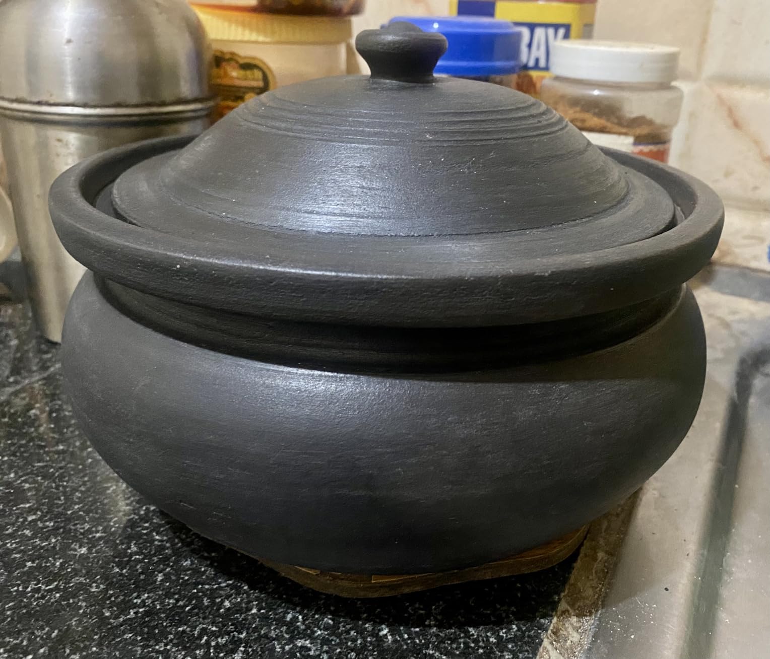 MITTIMAGIC Clay Serving and Cooking Pot(Capacity 1.5Ltr).mud Utensils