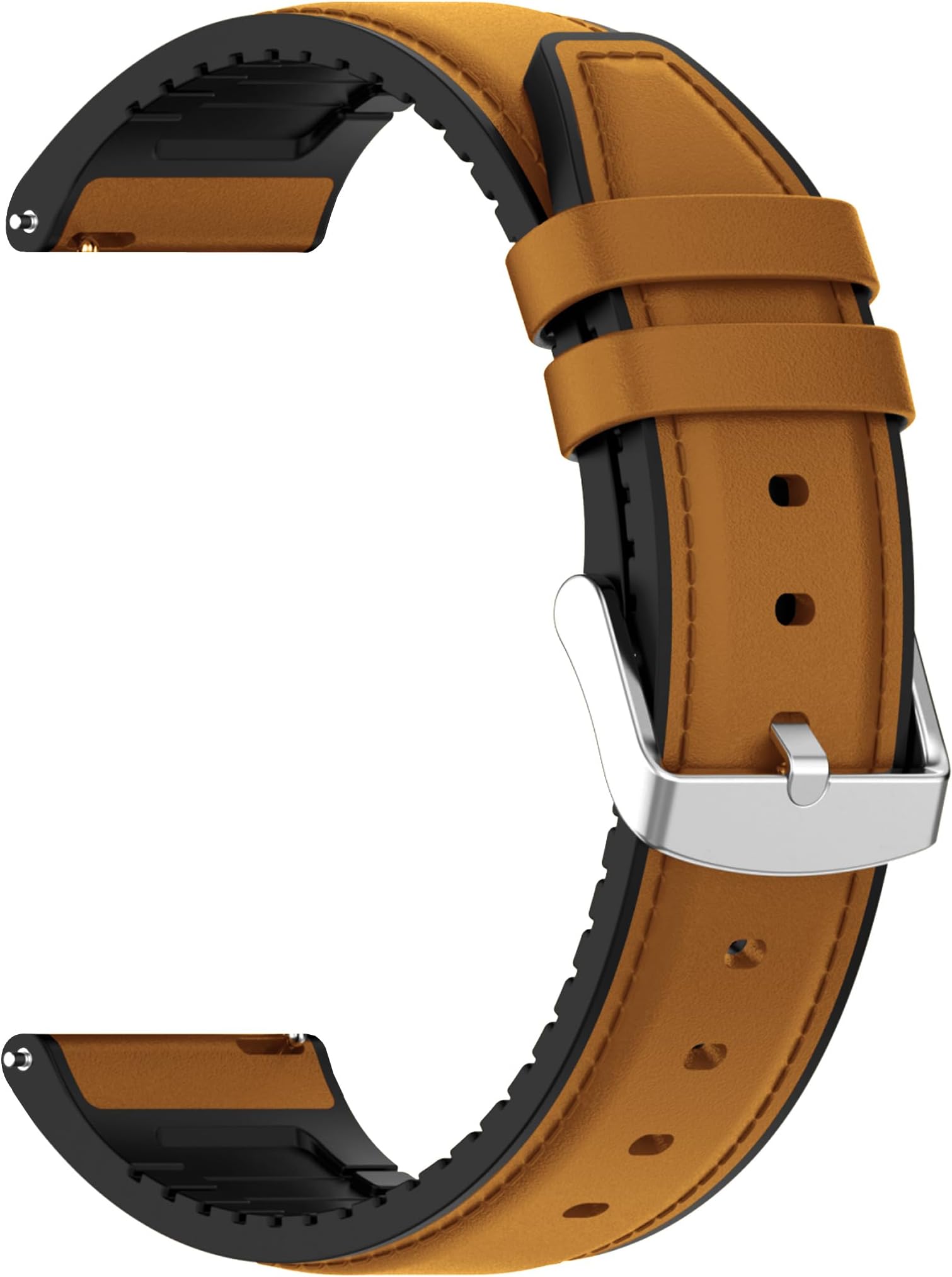 Watch Strap Leather Silicone 22mm compatible with Haylou Solar Lite 2 Smartwatch Belt Luxury Band
