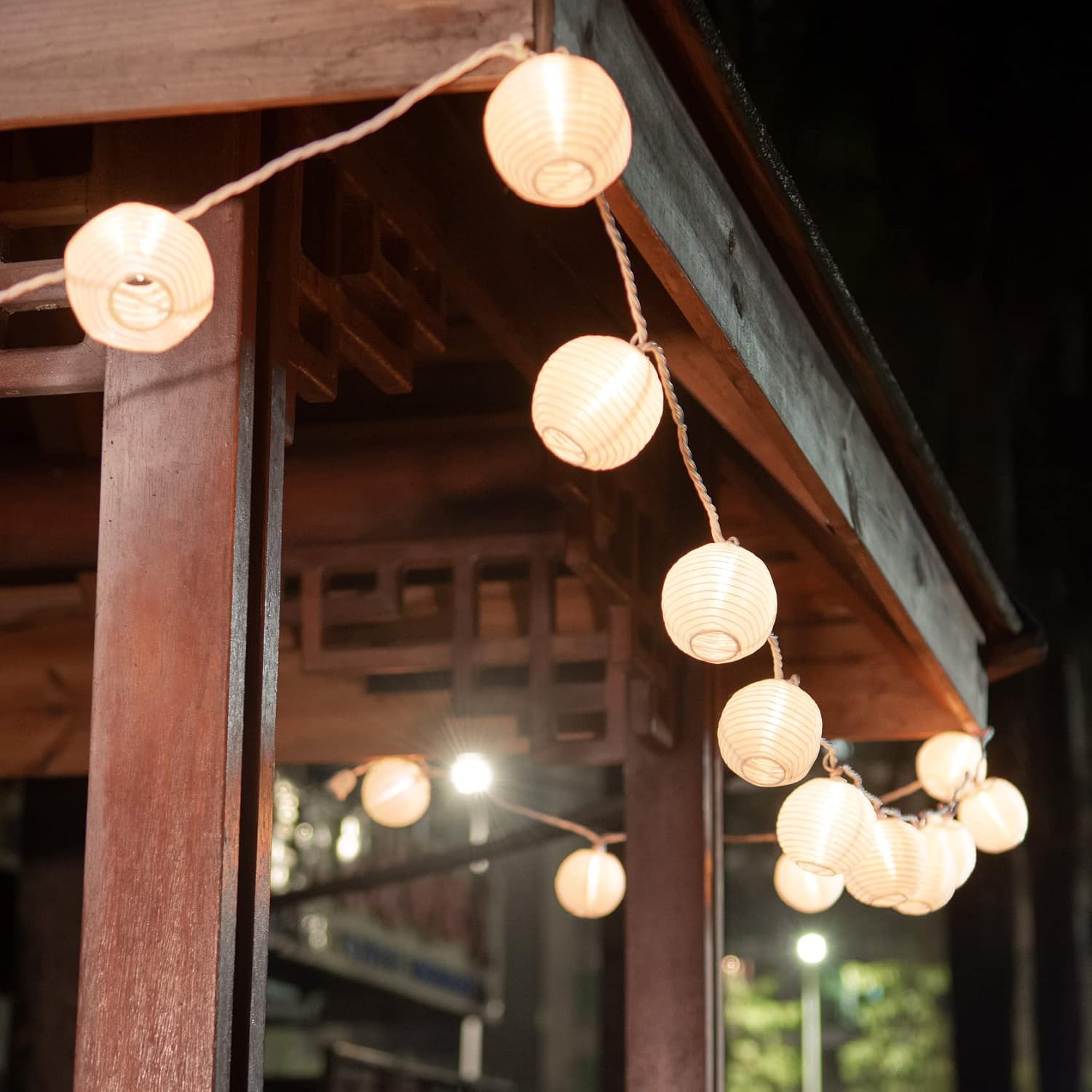 Brillarlights Lantern String Lights Plug in,20 Count Mini White Lantern Lights for Bedroom, Decorative String Lights Indoor Outdoor Porch Balcony Decor