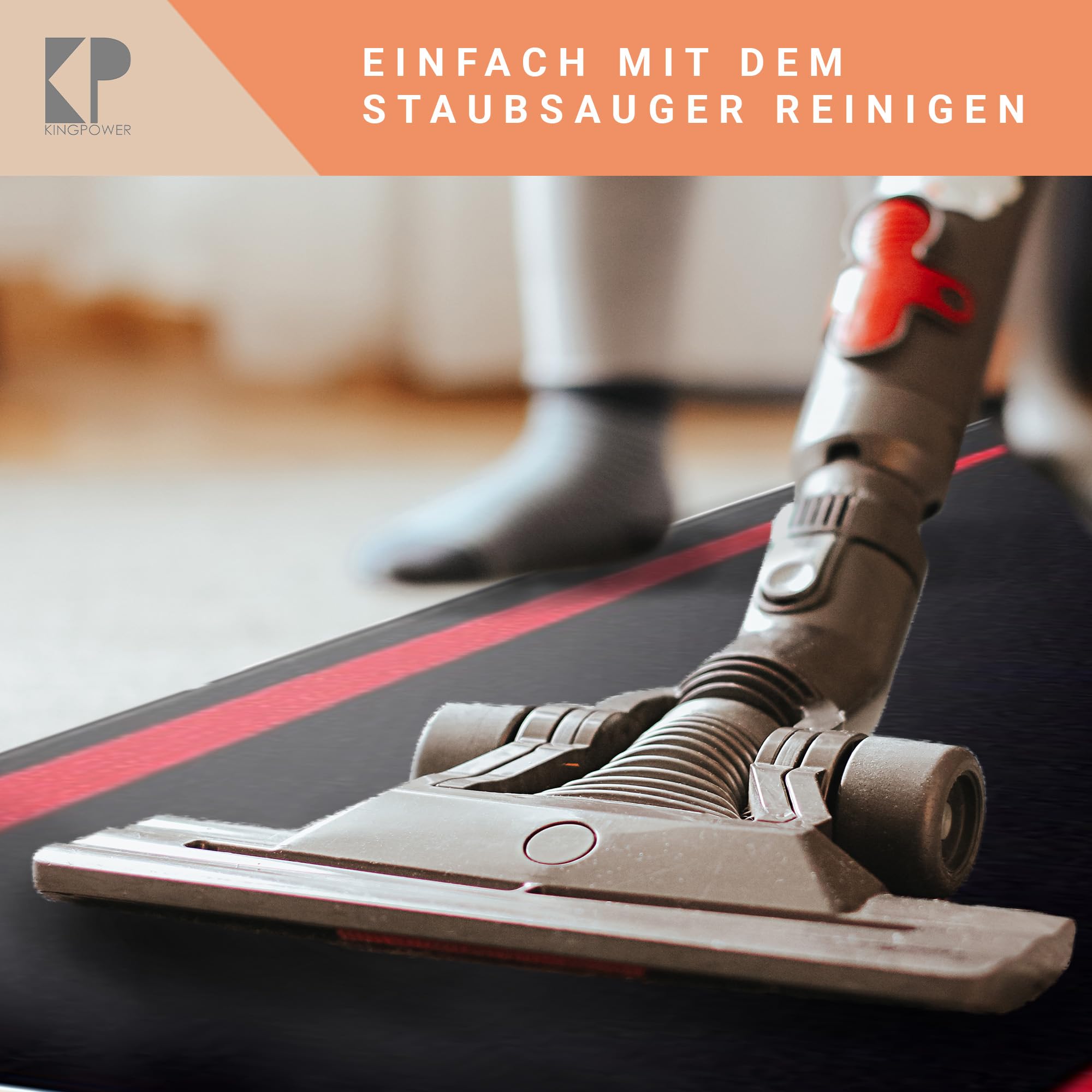 Kingpower Dartteppich mit Abwurflinie, Dart Zubehör mit Motiv, Dartmatte mit Oche, pflegeleichter Teppich rutschfest
