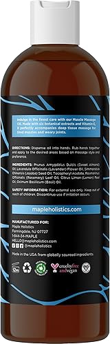 Miniatura 6 de Aceite de masaje relajante para terapia de masaje, aceite muscular dolorido con aceites esenciales de lavanda y romero para alivio muscular, aceite