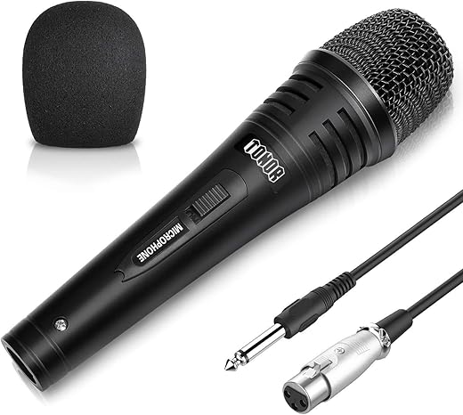 (Refurbished) TONOR Dynamic Karaoke Microphone for Singing with 4.5m XLR Cable, Metal Handheld Mic Compatible with Karaoke…