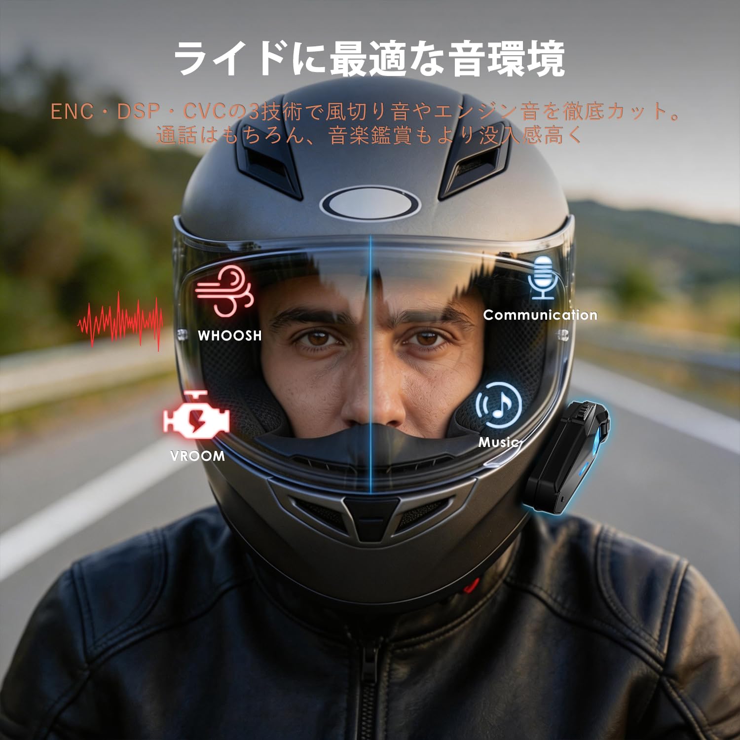 Amazon.co.jp: J-TREK バイク インカム JX06se 最新Bluetooth 5.4