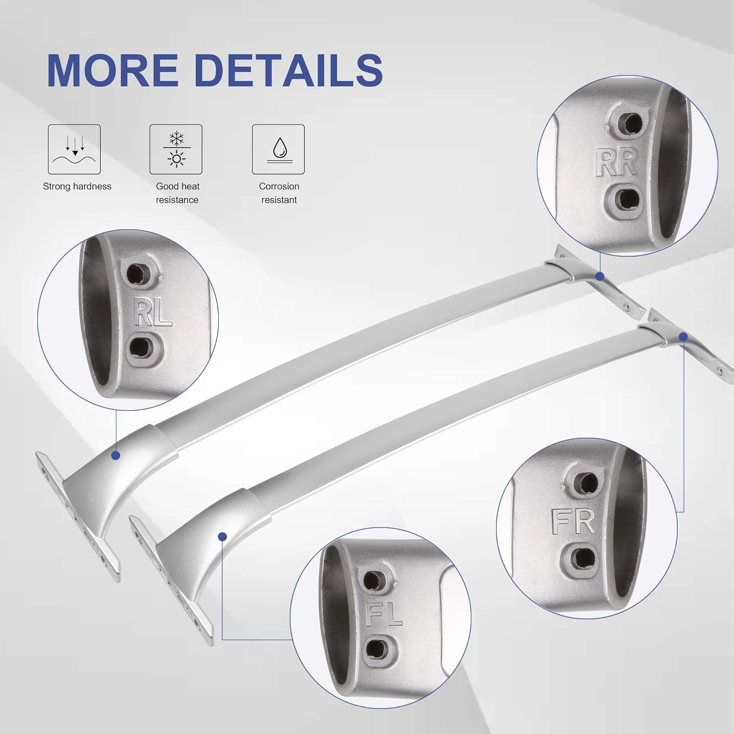 MOSTPLUS Roof Rack Cross Bar Rail Compatible for Nissan Rogue 2014 2015