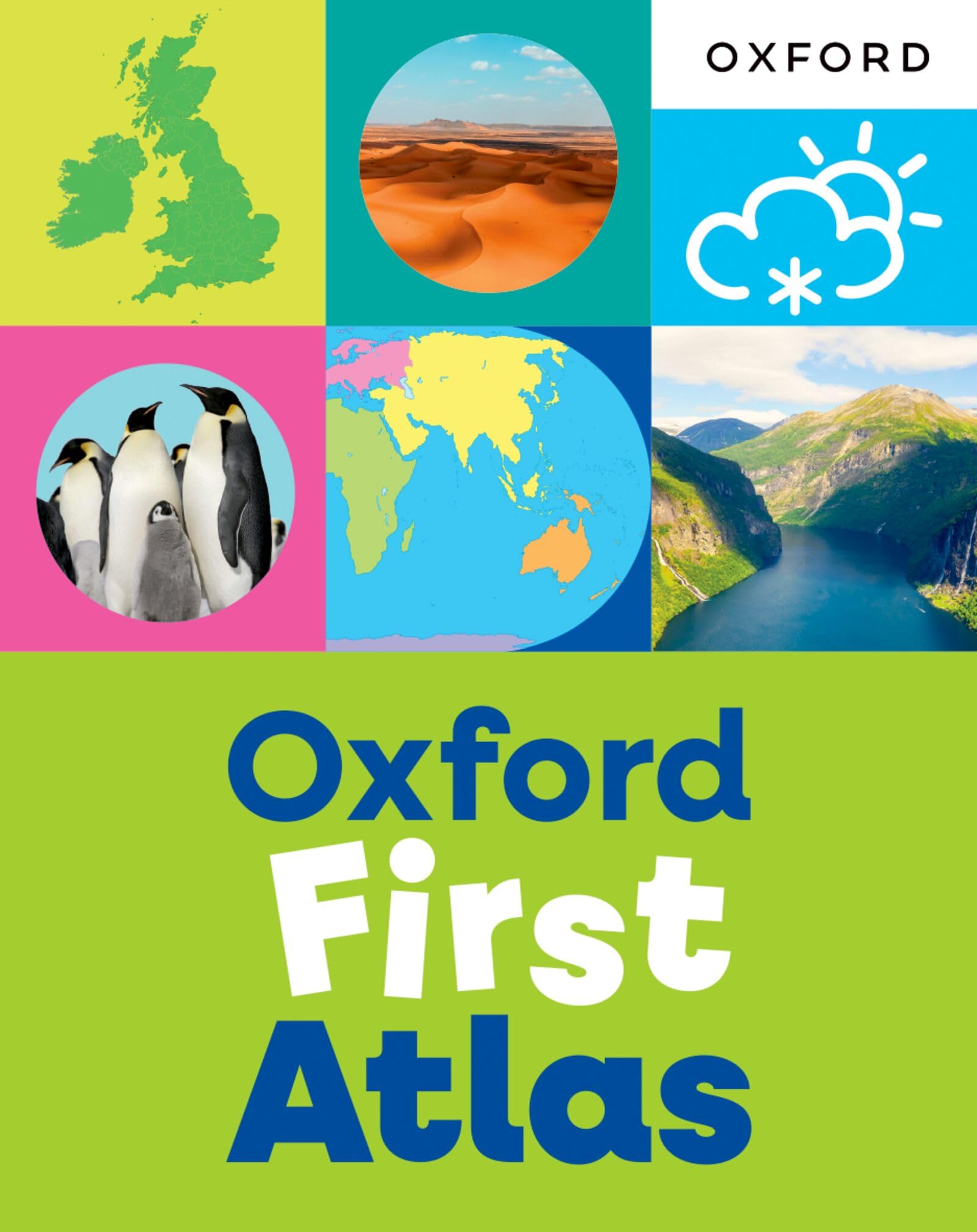 Oxford First Atlas: An illustrated atlas for children age 5+ - ideal for learning at school and at home (Oxford First Dictionaries)
