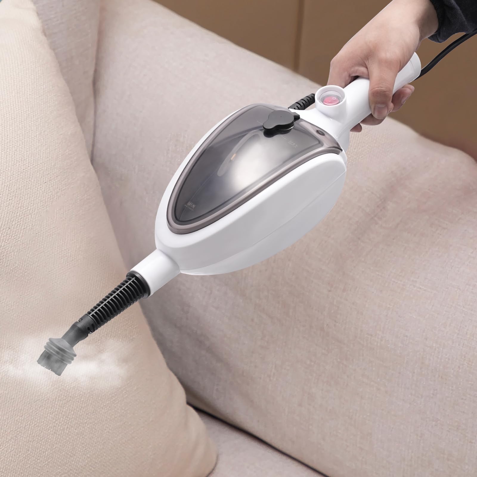 Dampfreiniger Handgerät Steam Boden Dampfreiniger Dampfmop 1300W 230°F Heißdampf Kabellos Bodenreiniger Für Hartböden Fliesen Laminat Marmor Haushalt