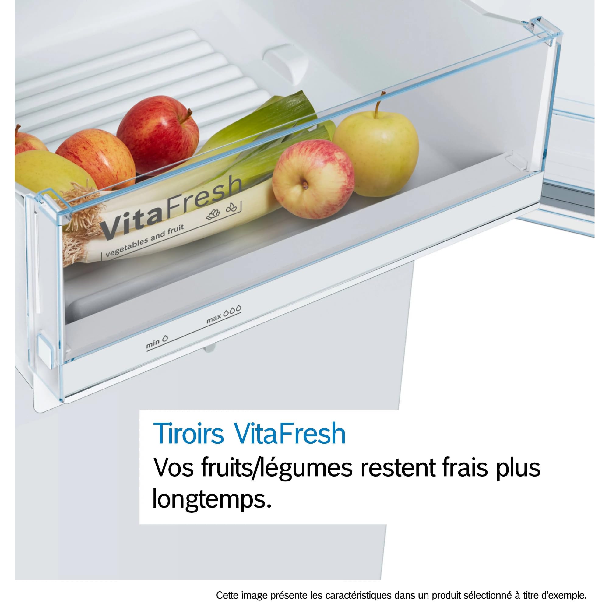 Bosch KSV33VLEP-Série 4 Réfrigérateur pose-libre - 324 litres - 176 x 60 cm - Inox