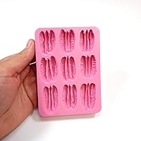 Vista 6 de Molde de silicona Pecans 9 Cavities - Hecho de rollos de nueces reales molde de silicona - Moldes de jabón - Moldes de cera para derretir - Moldes