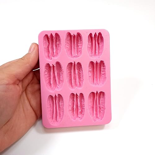 Miniatura 7 de Molde de silicona Pecans 9 Cavities - Hecho de rollos de nueces reales molde de silicona - Moldes de jabón - Moldes de cera para derretir - Moldes