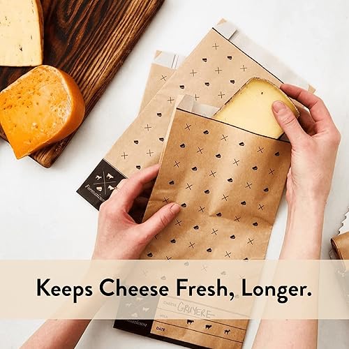 Miniatura 3 de Formaticum Paquete de bolsas de almacenamiento incluye bolsas de almacenamiento de queso y bolsas de almacenamiento de queso reutilizables, regalo