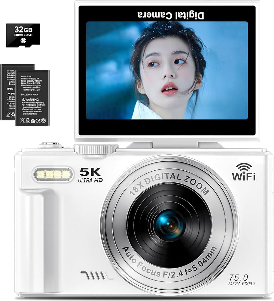 Amazon | デジカメ 5K デジタルカメラ 7500万画素 コンパクトカメラ 18 Amazon | デジカメ 5K デジタルカメラ 7500万画素 コンパクトカメラ 18