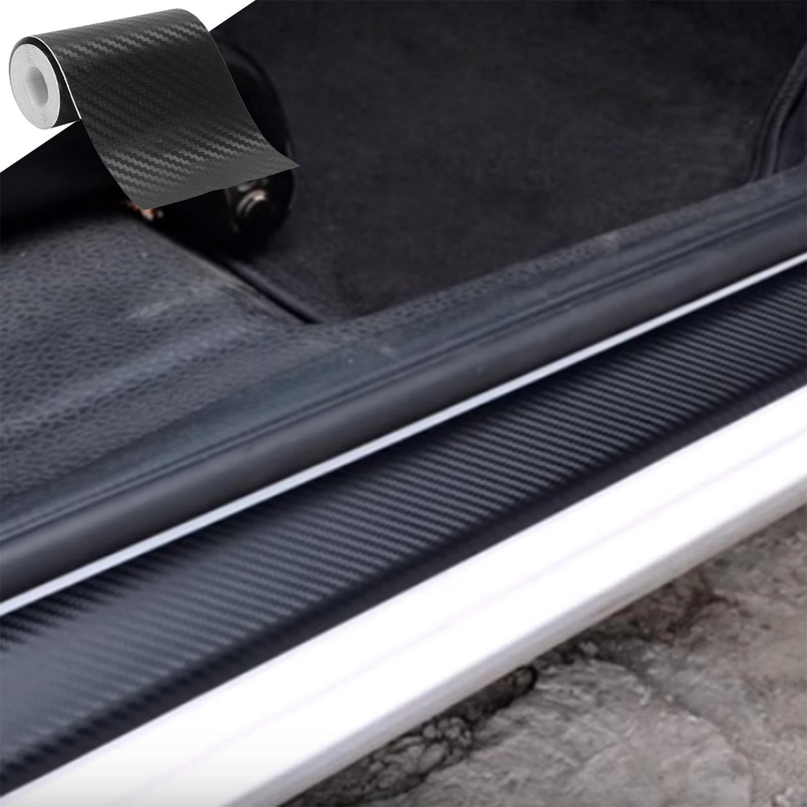 Generisch Nastro adesivo in fibra di carbonio – 3D Wrap Detailing Film | Adesivo autoadesivo in twill per bagagliaio, paraurti, parafango, cruscotto