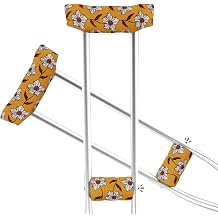 Crutch Pads and Hand Grip Covers Washable OneSize 2 Armpit, 2 Hand Cushion