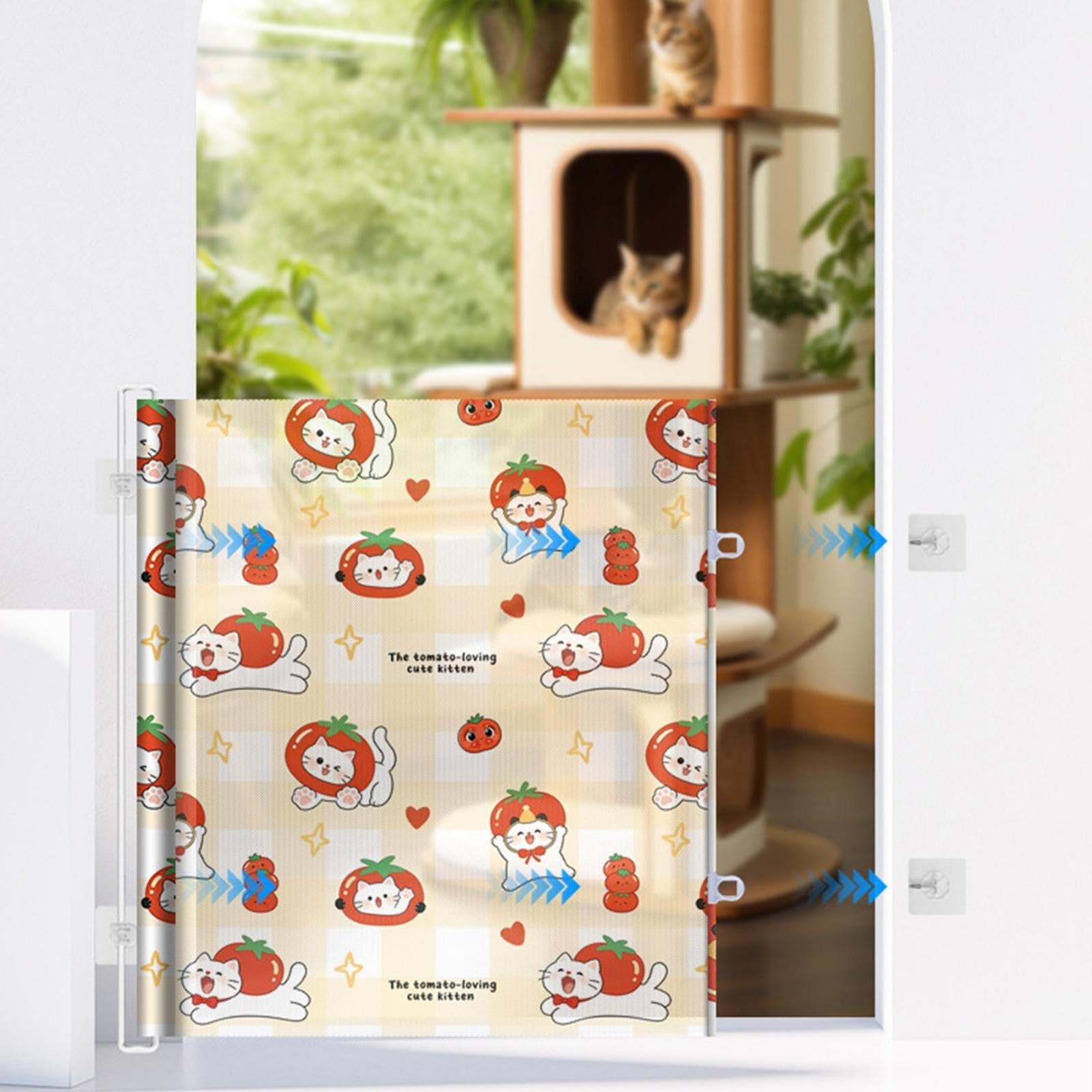 Cancello Retrattile Ingresso Schermo Di Sicurezza, Recinzioni Scale, E | Cancelletto Retrattile Per Cani Per Interni, Esterni, Porte, Scale, Casa, Bambini, Cuccioli