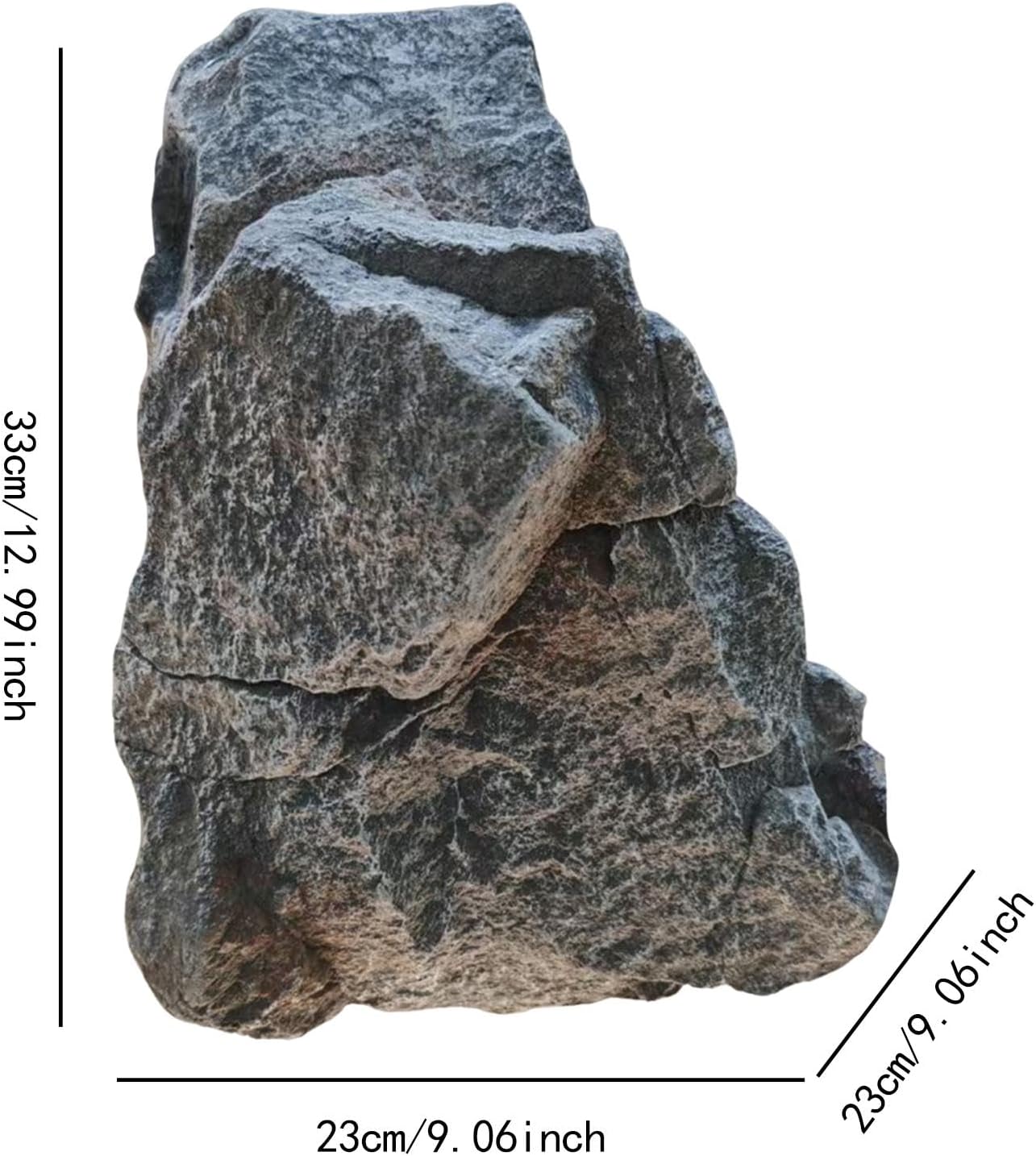 HouseVibe PU Foam Fake Landscape Rock Garden Decoration, Lightweight Realistic Yard Ornament for Aquarium, Photography Prop, Crafts- 33x23x23cm