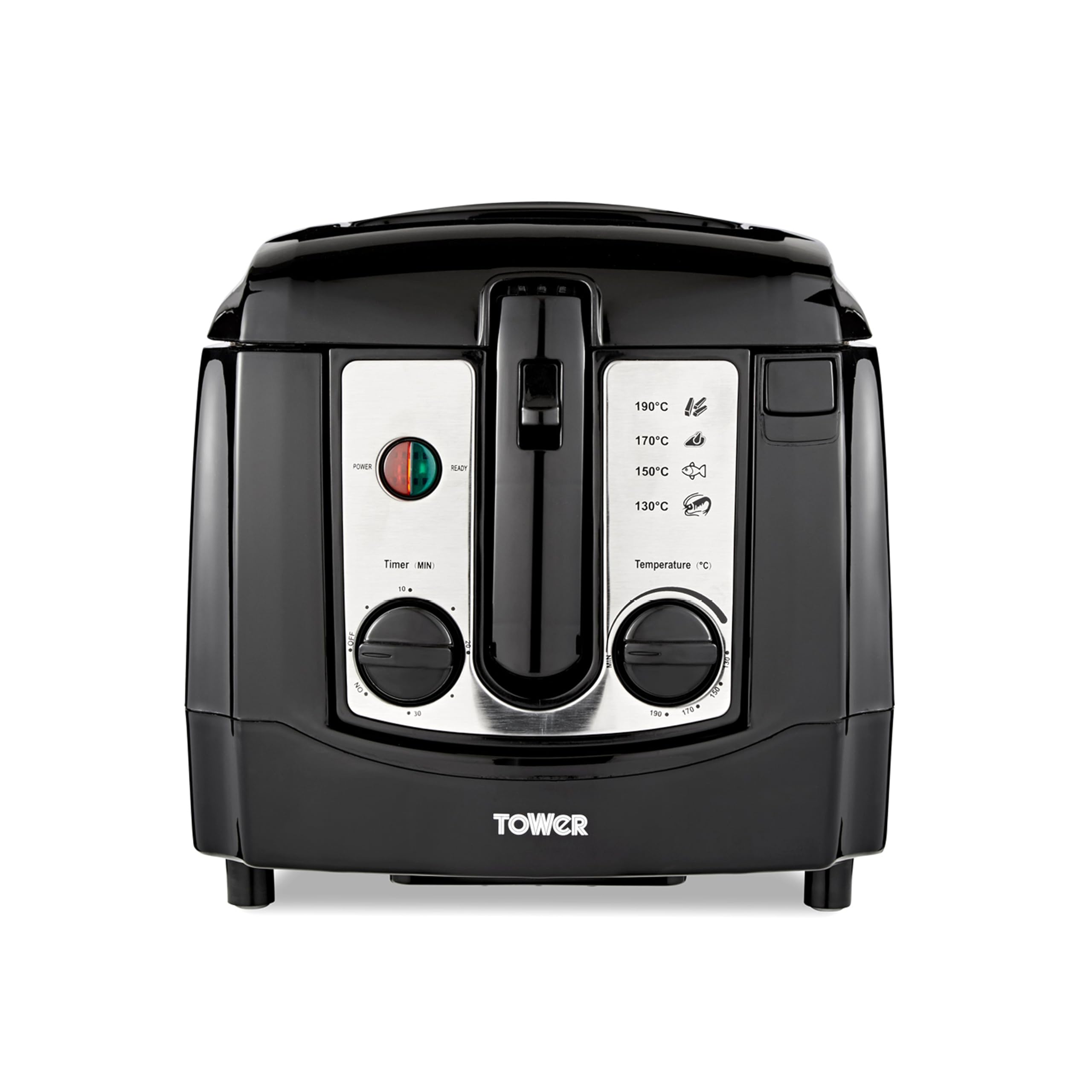 Tower Deep Fat Fryer with Adjustable Thermostat, 3L, 2300W, Black, T17002