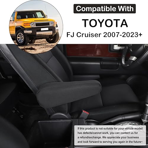 Miniatura 2 de Aunginsy Funda para reposabrazos de asiento compatible con Toyot FJ Cruiser 2007-2021, 1 funda de cojín para reposabrazos lateral izquierdo, funda