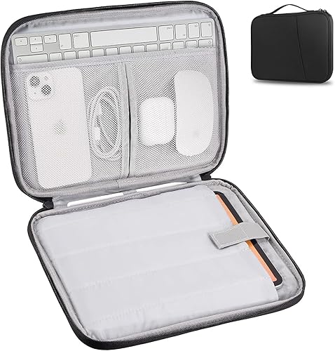 Funda de transporte para tableta de 9 a 11 pulgadas para iPad Pro 11 (2022-2018), iPad 10.9 (10. generación), iPad Air (54 generación), Galaxy Tab