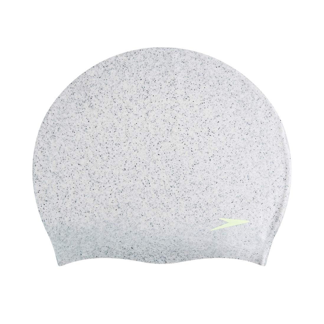 Bonnet de Bain Recyclé Speedo - Gris et Vert Fluo, Taille Unique