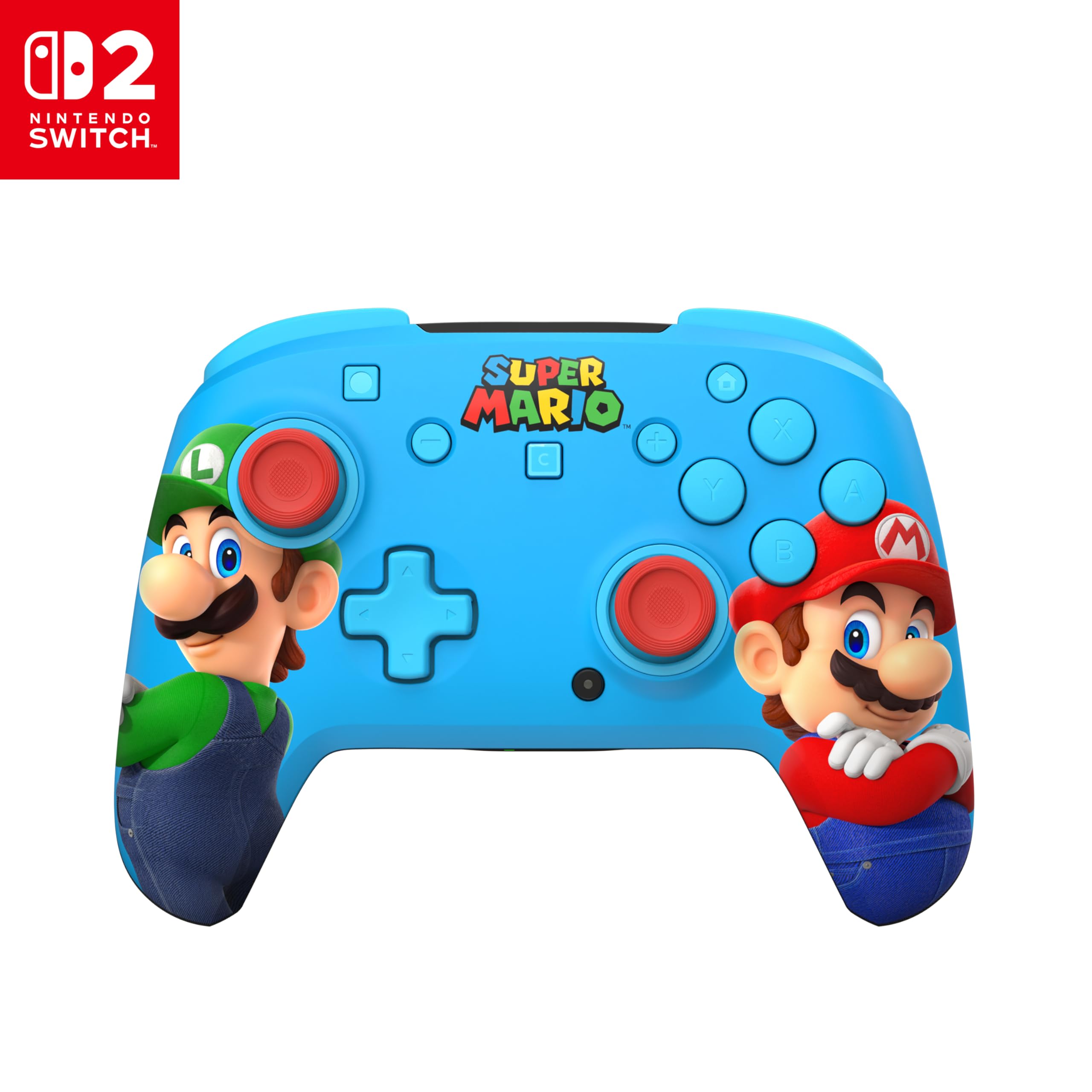 Turtle Beach Rematch Wireless Controller: Mario & Luigi - Officially Licensed for Nintendo Switch 2, Nintendo Switch - TMR Thumbsticks, Customizable RGB, Rechargeable Battery - Nintendo Switch 2 - Very Good - Used Controller