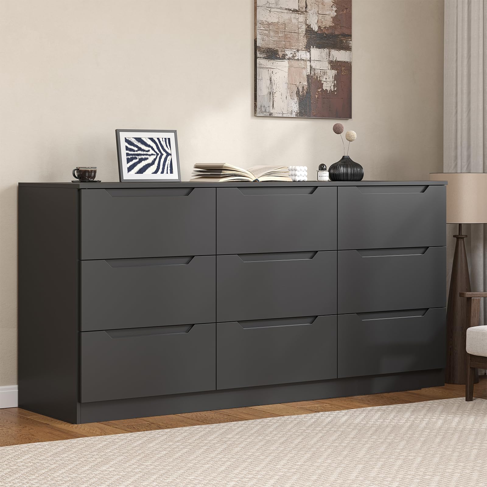 Amazon.com: Winkalon 9 Drawer Dresser,62” Wide Chest of 9 Drawer