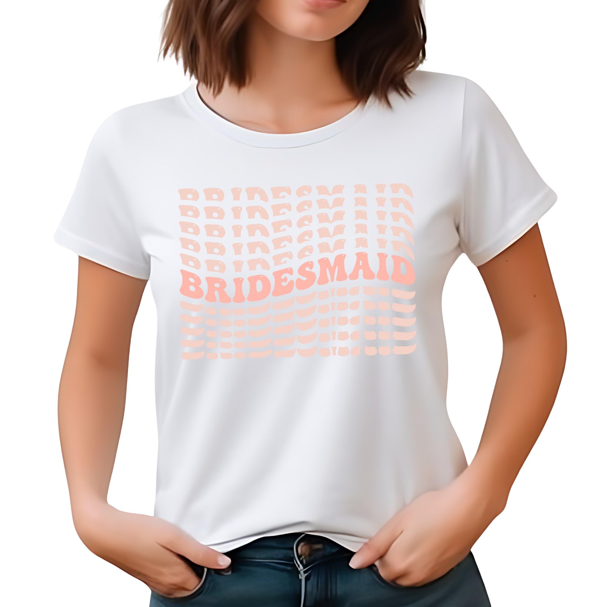 Seek Buy Love Bridesmaid T-Shirt, Pink Text on Black, Wedding Party Tee, Bridal Shower Gift, Bachelorette Party Shirt, Maid of Honor Top, Casual Wear