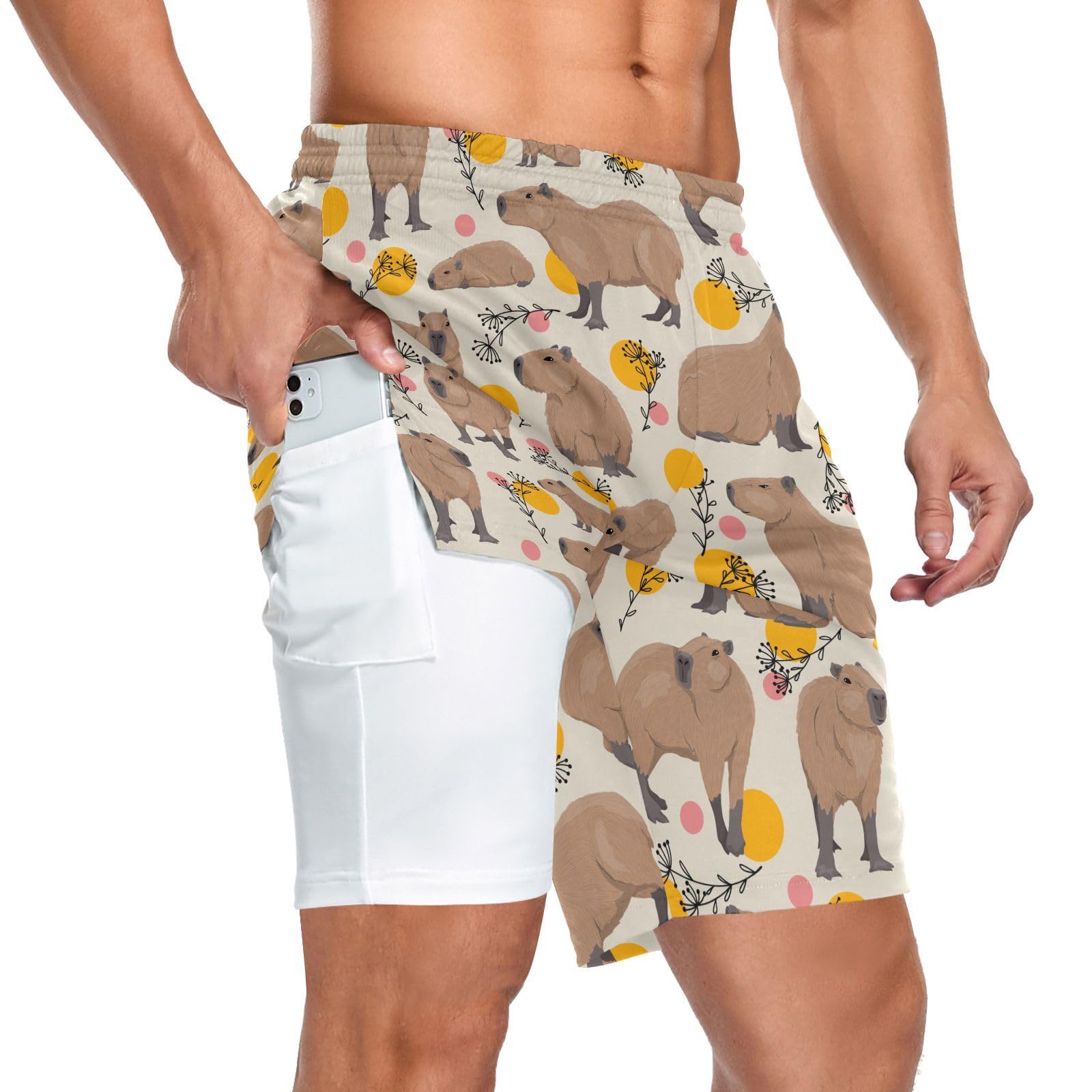 JHKKU Capybara Shorts for Men 7