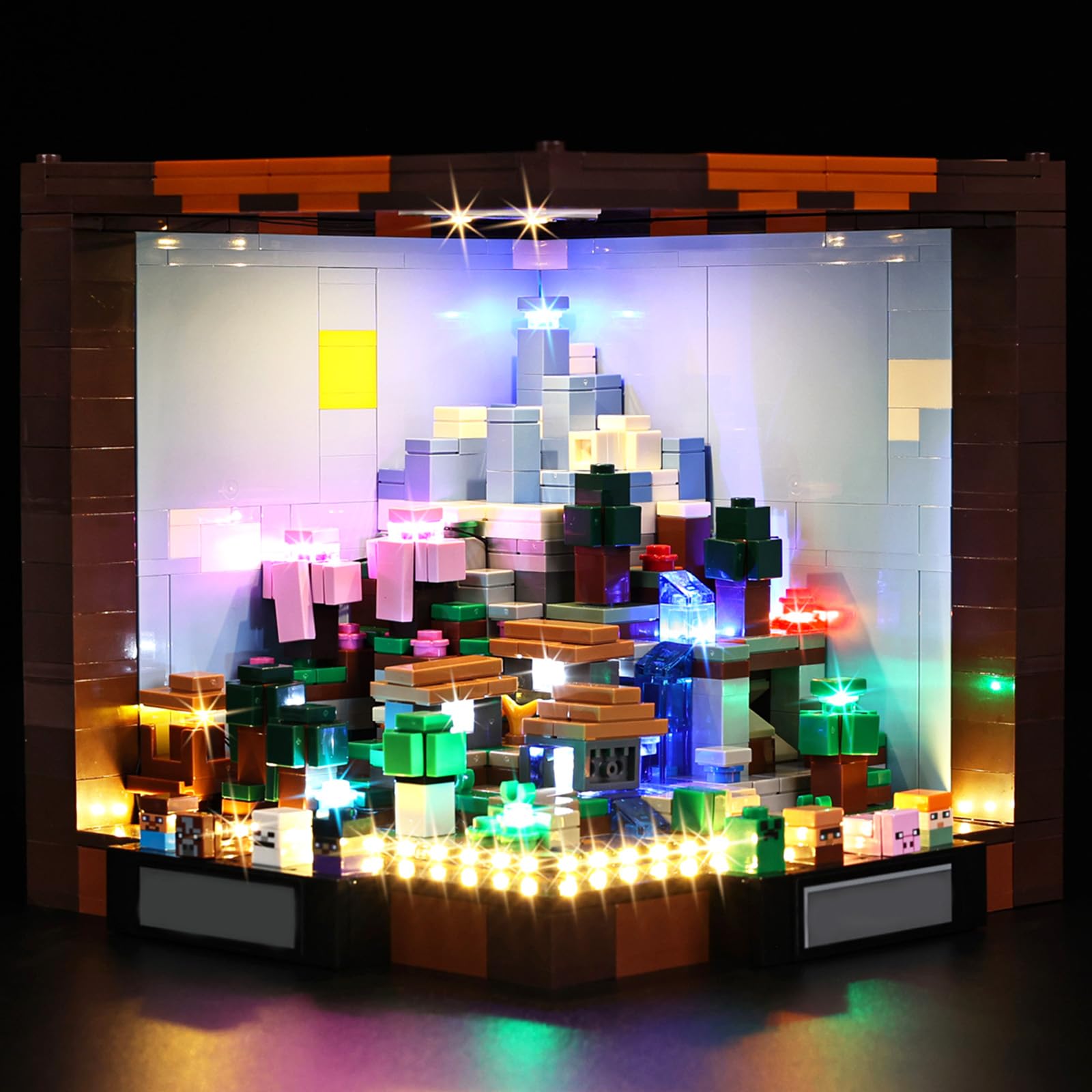 BrickSoul Light Up Kit Compatible with Lego Minecraft The Crafting Table 21265 Building Set | Upgrade Design Lighting Accessories | Cable-Hiding Tech