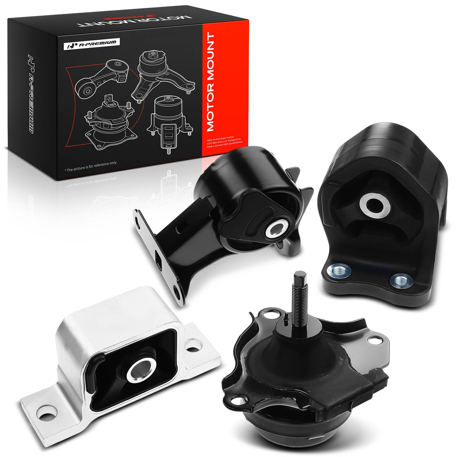4PCS Engine & Transmission Mount Set For 2002-2006 Honda CR-V 2.4L – Cotit Parts, Rubber