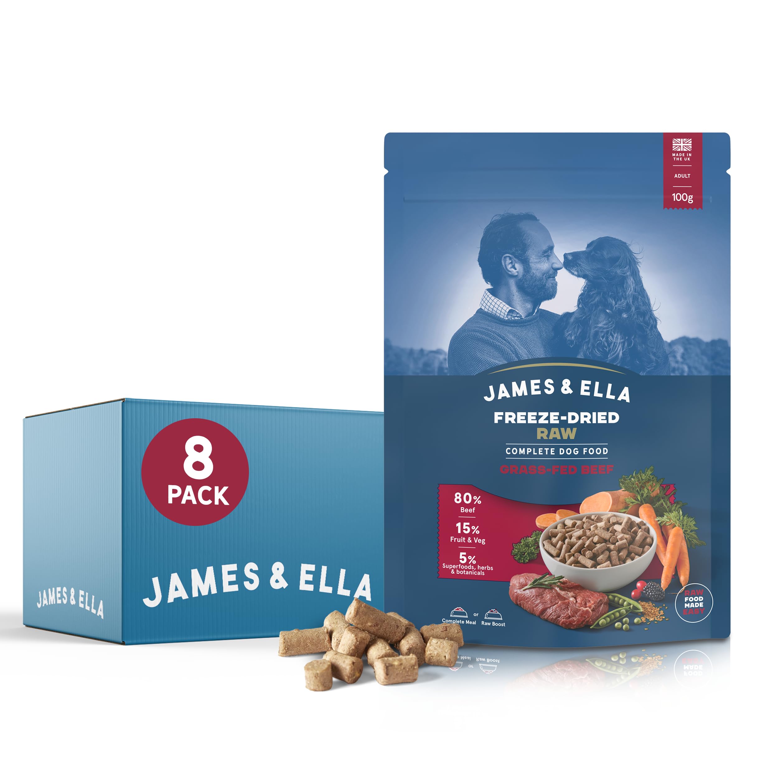 Pure Protein Bars Halo Freeze Dried Raw Dog Food, Beef Recipe, 100