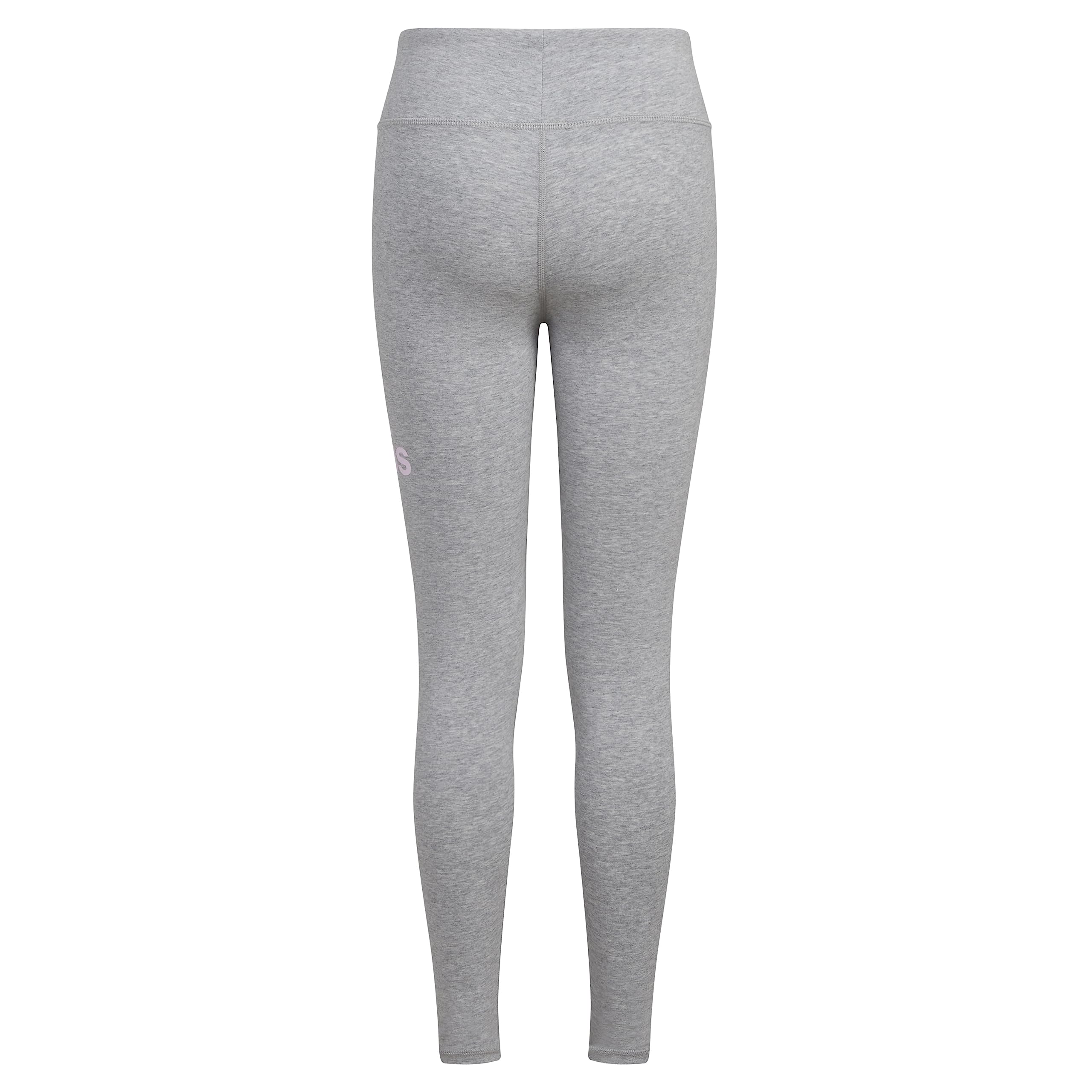 adidas Essential Sportswear Logo dopasowane legginsy, szary średni wrzosowy, L dla dziewczynek, Szary wrzosowy, L