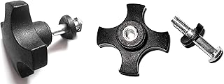 LUMEX Replacement Handlebar Height Adjustment Knobs Models RJ5500 (X Shape) - 1 Pair