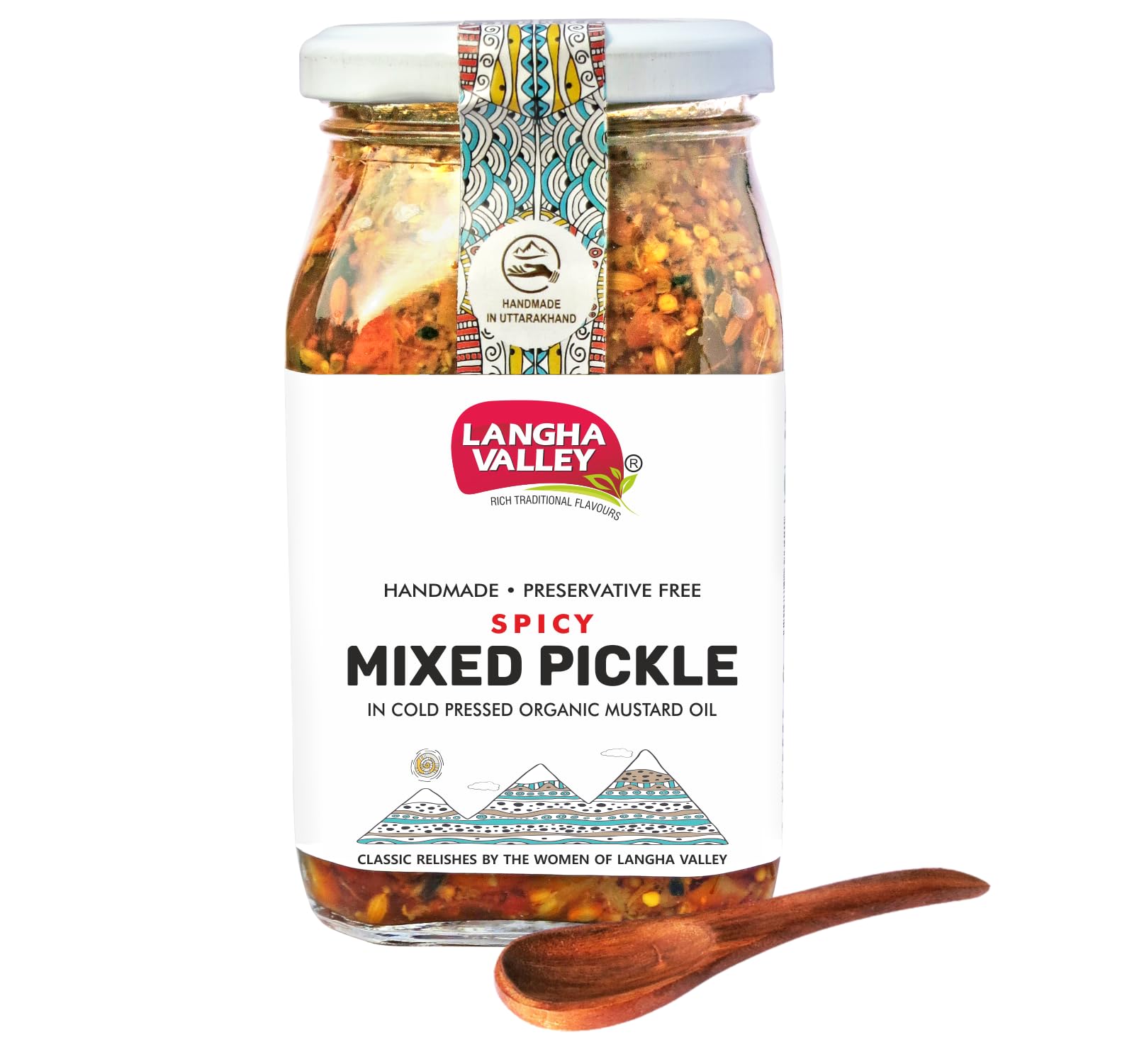 LANGHA VALLEY Homemade Mixed Vegetable Pickle (Spicy), Made with Cold Pressed Organic Mustard Oil, Sun Dried and Sun Matured (380g) (B08RWVN72Q) Amazon Price History, Amazon Price Tracker