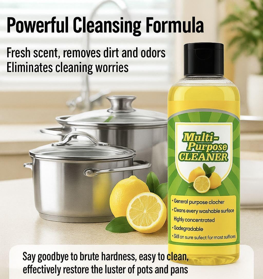 Multifunctional cleaner Pack of 2 Powerful Multifunctional Cleaner Multifunctional Concentrated Cleansing Lotion Multifunctional Cleaner Liquid High-Performance Cleaning Agent (PACK OF 2) - Image 2 thumbnail