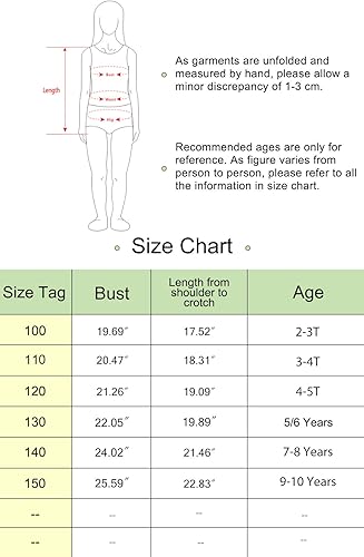 Miniatura 6 de HOZIY - Leotardos de manga larga para niñas, de gimnasia, para niños pequeños, trajes florales de unicornio, galaxia, arco iris, patrón de rayas