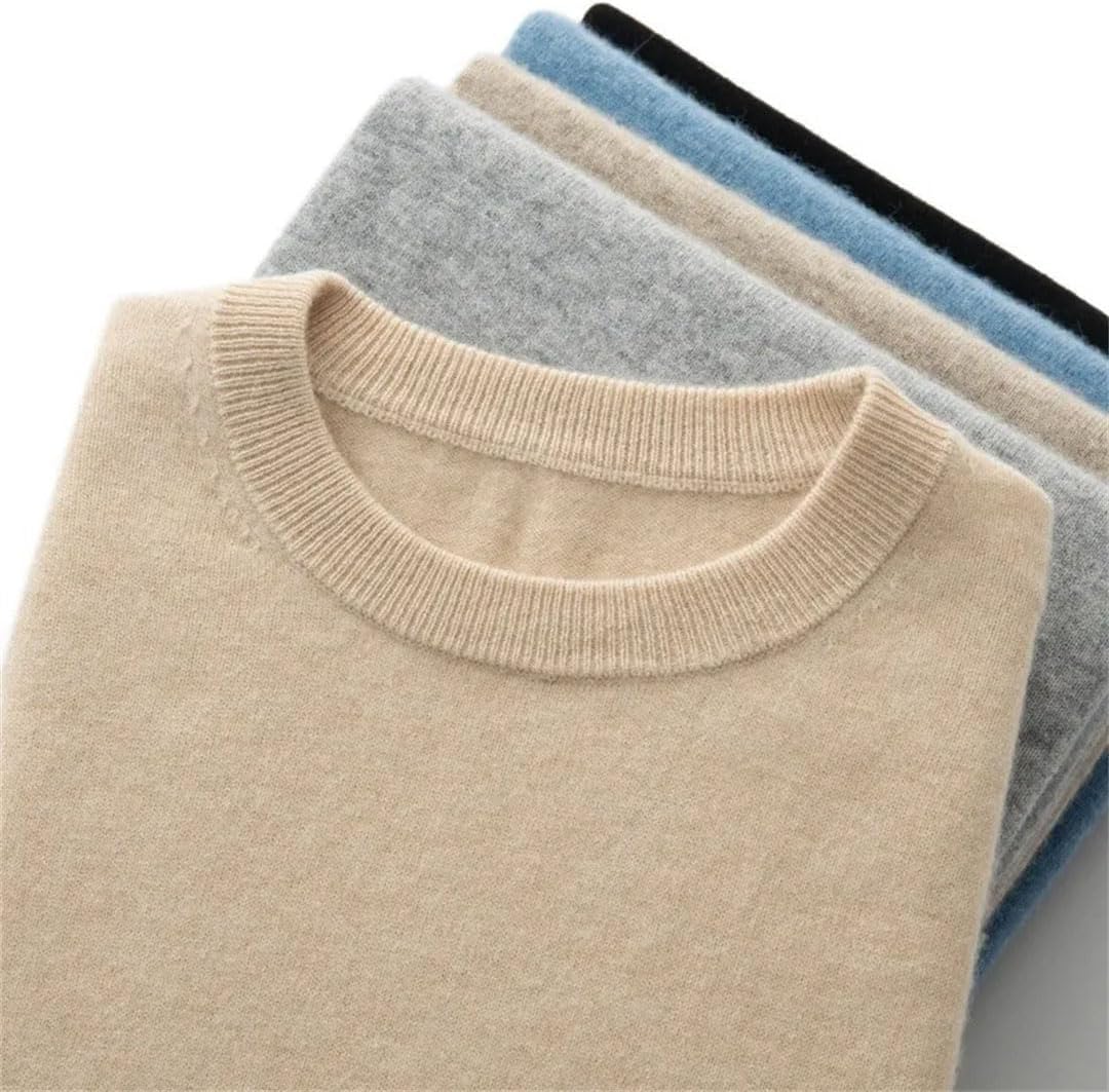 Men's Cashmere T-Shirt O-Neck Tee