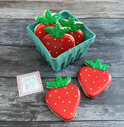 Miniatura 7 de Cortador de galletas de fresa, 3.5 pulgadas, fabricado en Estados Unidos por Ann Clark