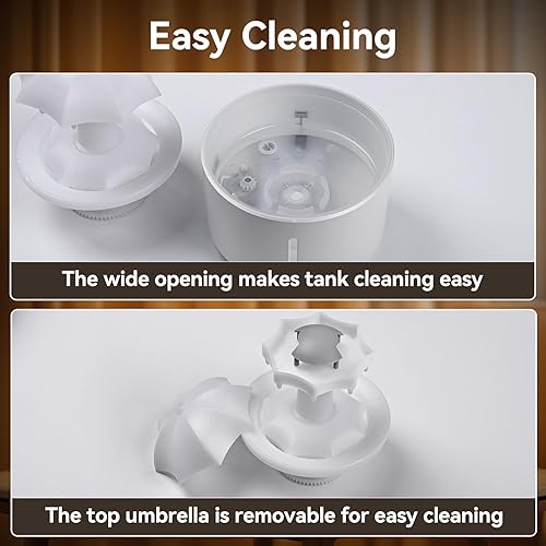 Miniatura 9 de V99 Humidificadores para dormitorio, difusor de aromaterapia, humidificador de nubes y niebla fría, rotación de 360, ultra silencioso, función de