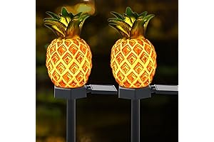 Garden Decor Pineapple Solar Stake Lights - Pathway Yard Lawn Walkway Decoration