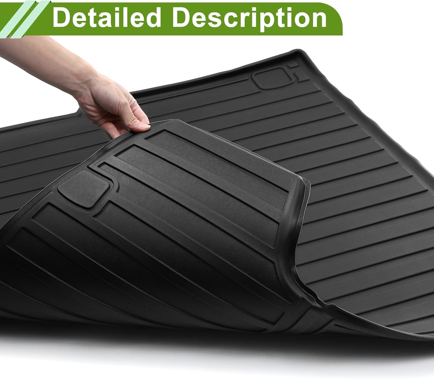 Rear Trunk Mat for Acura RDX 2019 2020 2021 2022 2023 2024 Upgrade TPE Cargo Liner Replacement for Acura RDX Non Slip Cargo Mat Trunk Protector