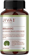 Jiva Brahmi Tablets 500mg | 100% Ayurvedic Formulation Rejuvenates Nervous System, Reduces Stress, Anxiety And Slows Down Aging- 120 Tablets (Pack Of 1)