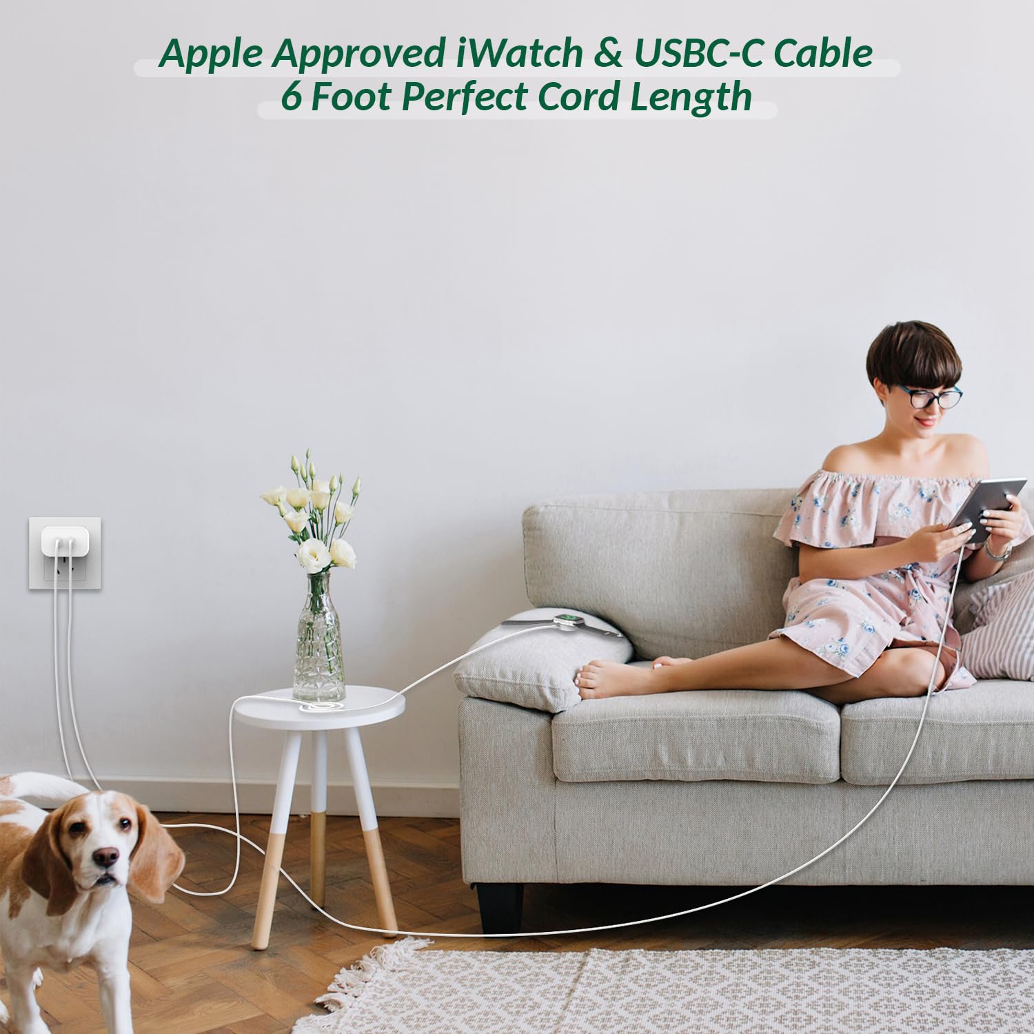 Long câble de charge iWatch pour Apple Watch Series 5