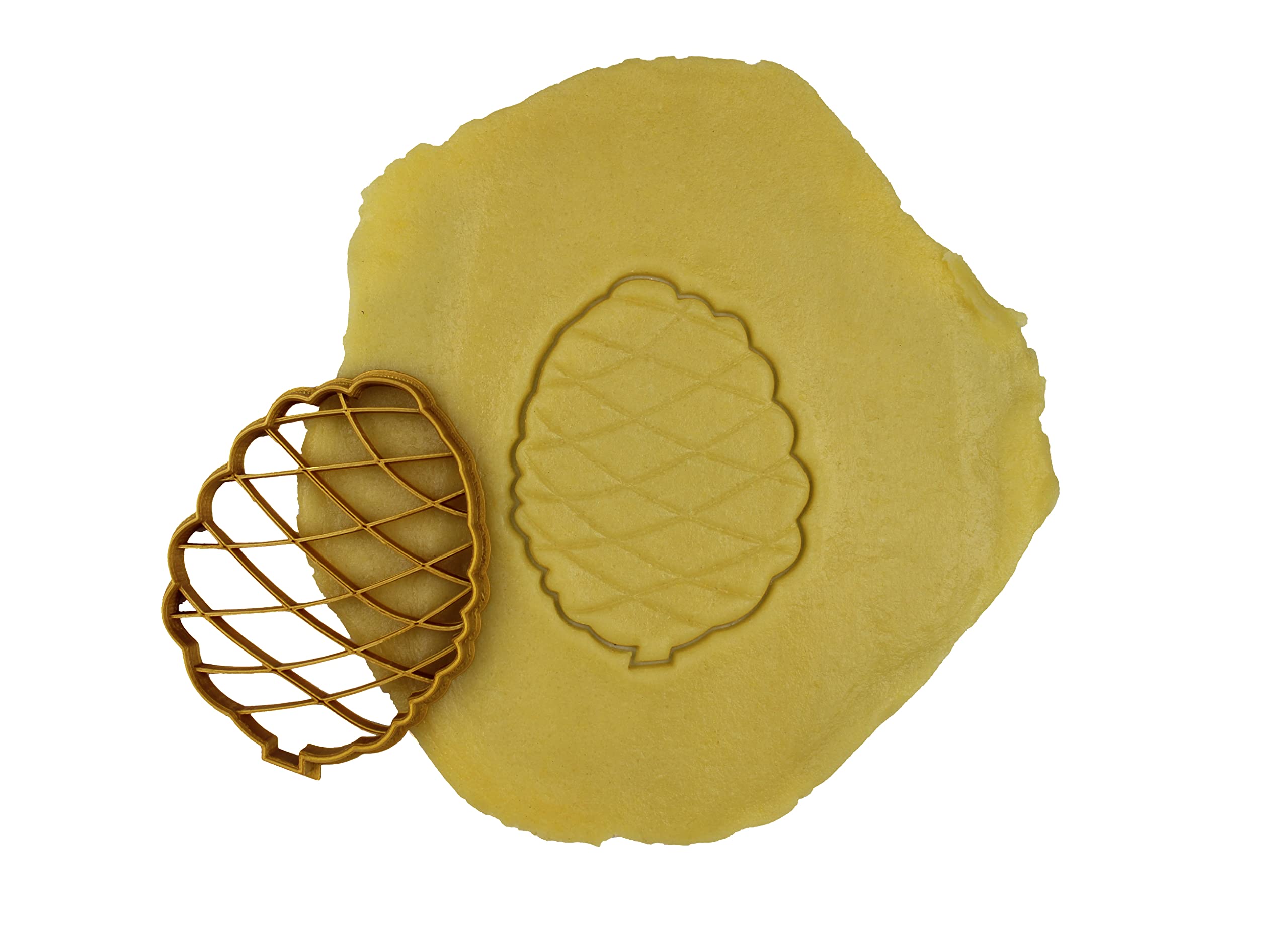 3DKOUPE - Emporte-pièce Petit Beurre - Motif Branchage & Feuille Dans