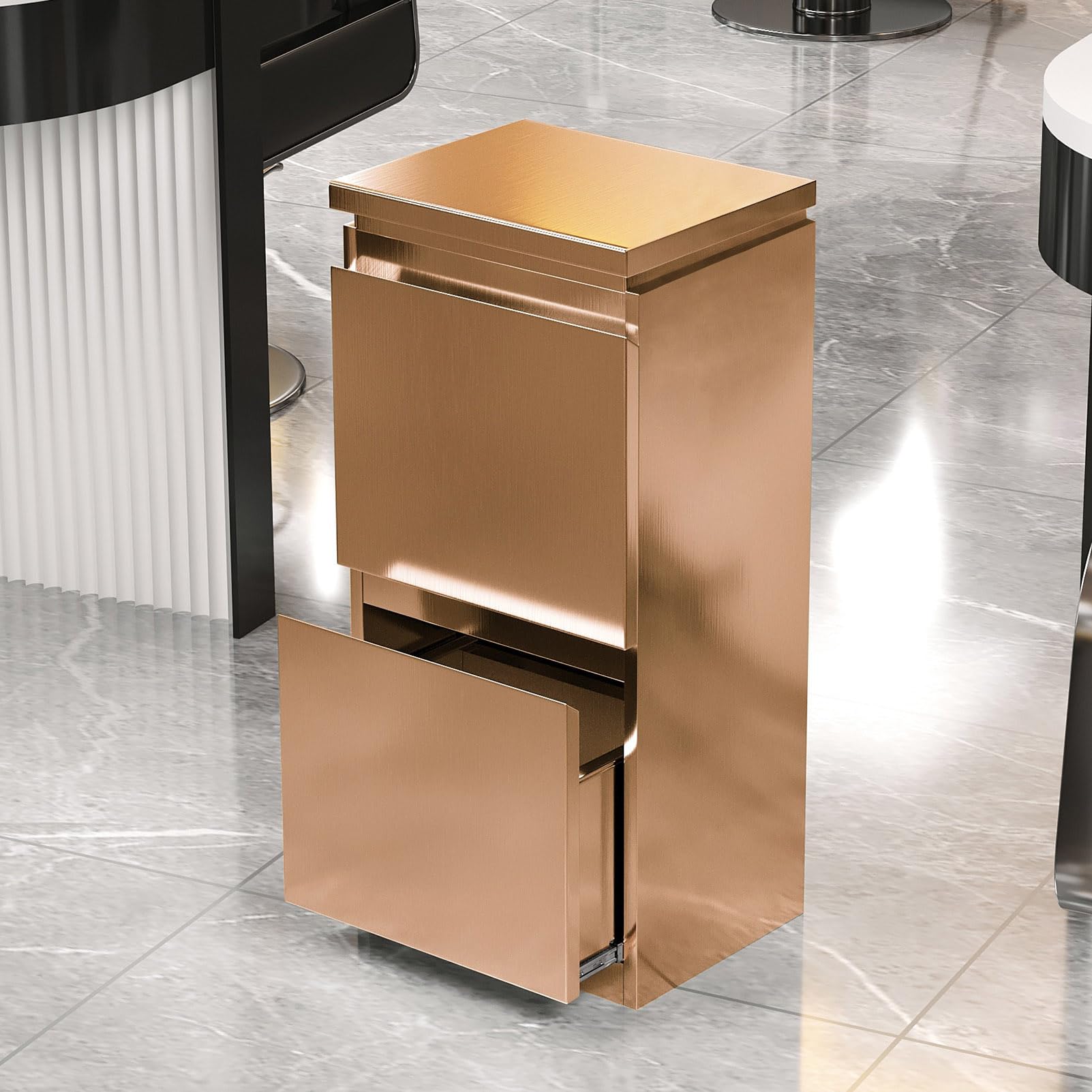 Armadietto portaoggetti in acciaio inox con 3 cassetti, attrezzatura professionale per parrucchieri, beauty spa e strumenti per tatuaggi