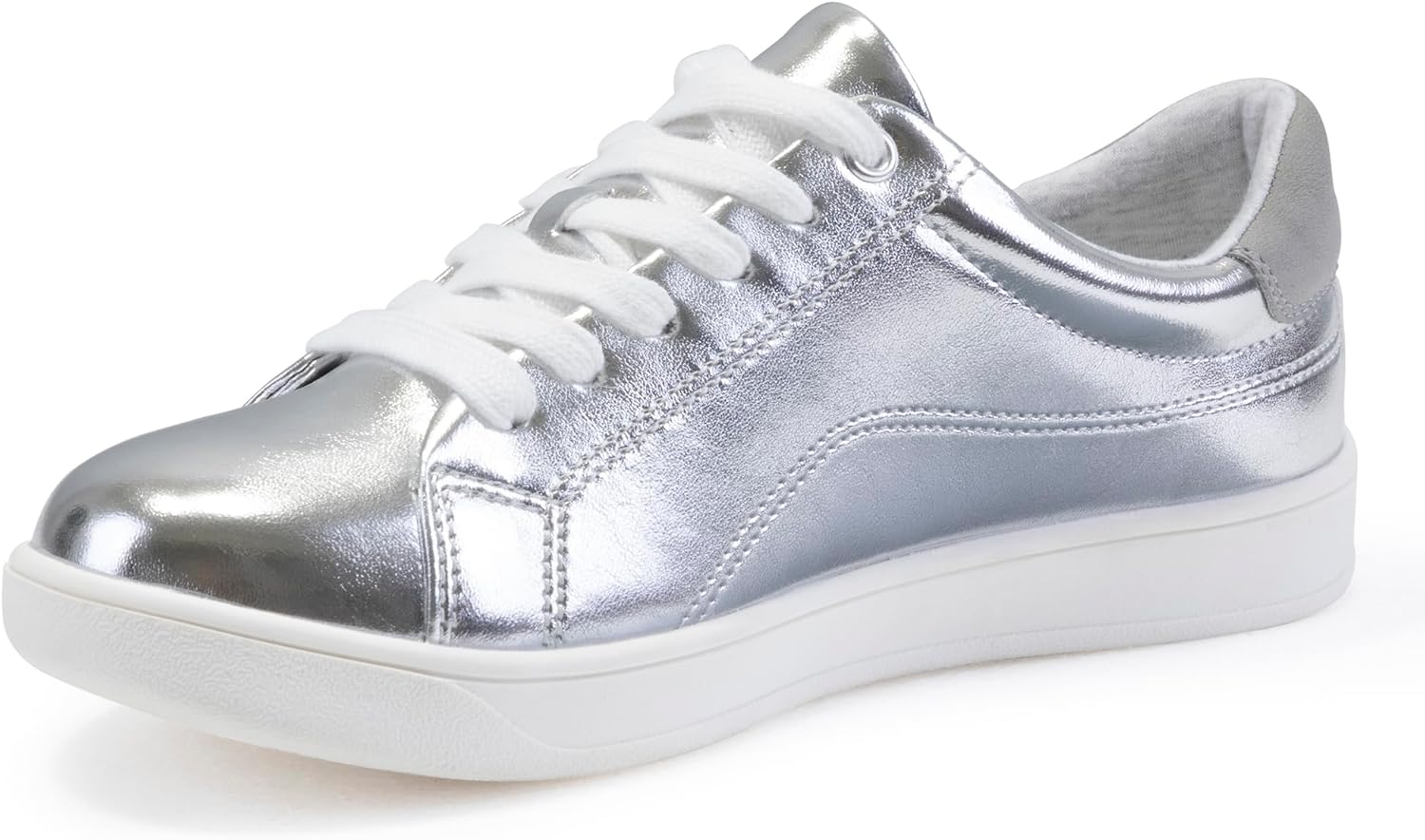 Women's Lace Up Trendy Sneaker Classic Fashion Low Top Walking Shoes - Picture 96 of 109