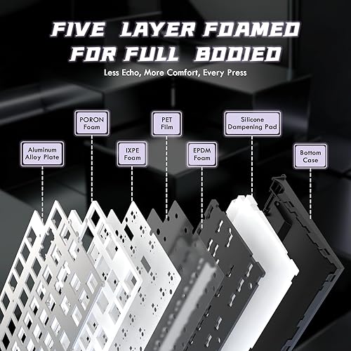 Miniatura 4 de Interruptor magnético de teclado de disparo rápido ATTACK SHARK R85 HE con caja de luz personalizada, teclado mecánico con cable del 75%, tasa de